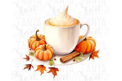 Tis The Season Fall Pumpkin Spice Latte - Warm Cozy Autumn