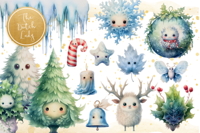 Winter Wonderland Christmas Clipart Set