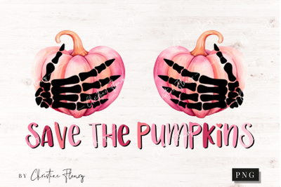 Save the Pumpkins PNG, Breast Cancer PNG