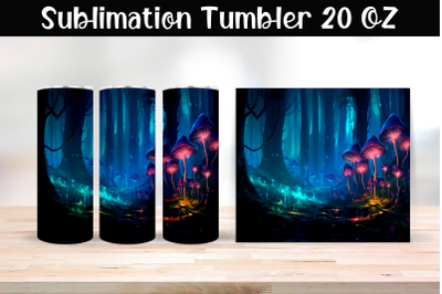 Magic mushrooms Sublimation Tumbler Wrap 20 oz