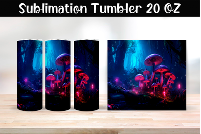 Magic mushrooms Sublimation Tumbler Wrap 20 oz