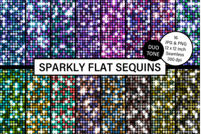 Sparkly Flat Sequins Duo Tone