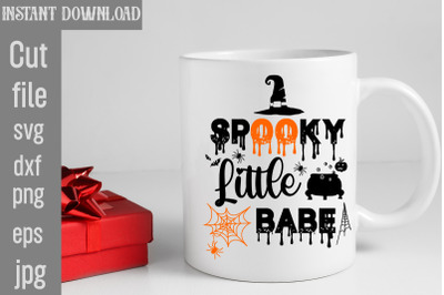 Spooky Little Babe SVG cut file,halloween svgs, svg halloween designs,