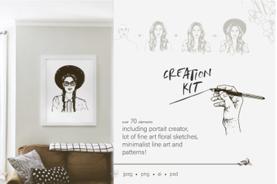 Portrait Creation Kit +70 elements