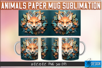 Fox Paper Mug Sublimation