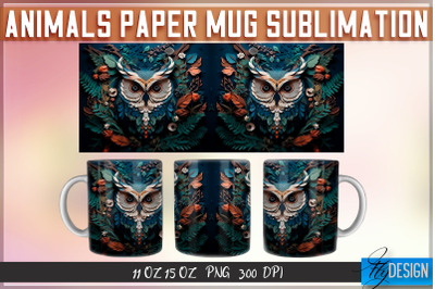 Owl Paper Mug Sublimation