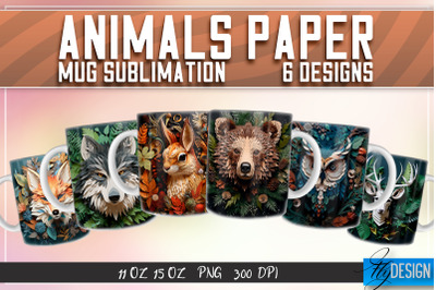 Animals Paper Mug Sublimation