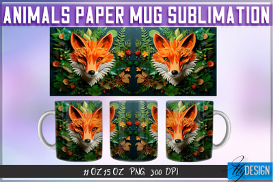 Fox Paper Mug Sublimation