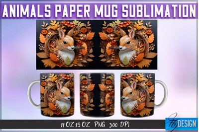 Squirrel Paper Mug Sublimation