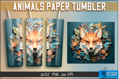 Fox Paper Tumblers Wrap 20 oz.