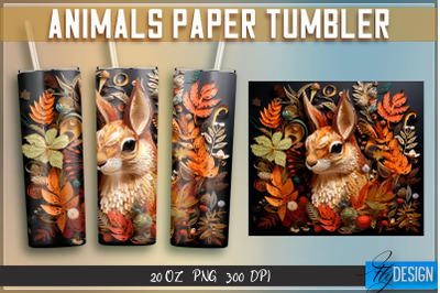 Squirrel  Paper Tumblers Wrap 20 oz.