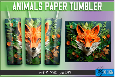 Fox  Paper Tumblers Wrap 20 oz.