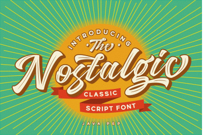 Nostalgic - Classic font style