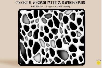 Simple Black And White Voronoi Pattern