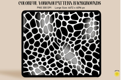 Simple Black And White Voronoi Pattern