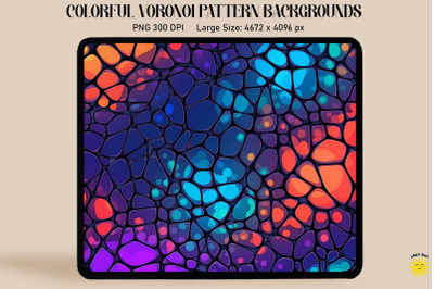 Fluorescence Voronoi Diagram Pattern