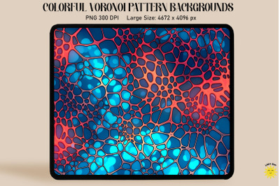 Fluorescence Voronoi Diagram Pattern