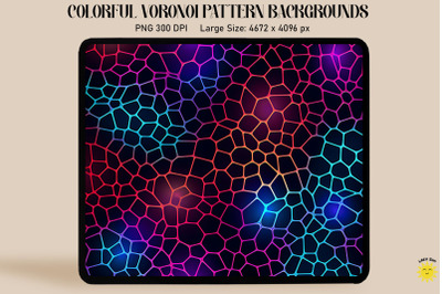 Fluorescence Voronoi Diagram Pattern