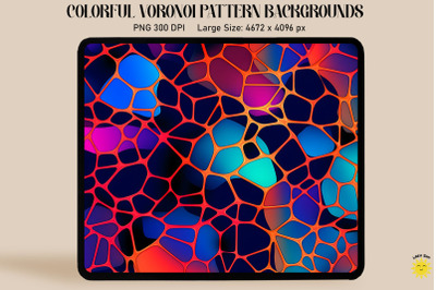 Fluorescence Voronoi Diagram Pattern