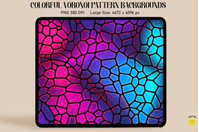 Fluorescence Voronoi Diagram Pattern