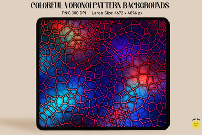 Fluorescence Voronoi Diagram Pattern