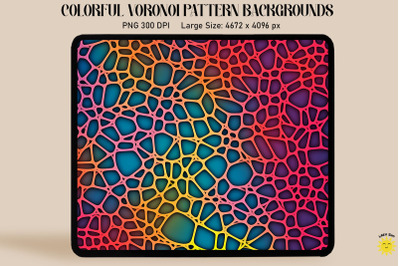 Fluorescence Voronoi Diagram Pattern