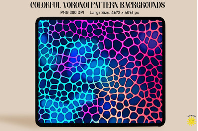 Fluorescence Voronoi Diagram Pattern