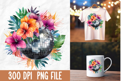 Retro 80s Disco Vintage Vibes Flower