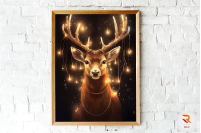 Fabulous Magical Deer Fantasy Wall Art