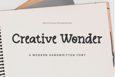 Creative Wonder Font