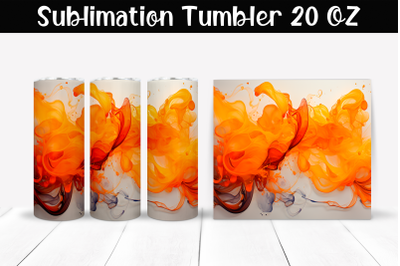 Fantastic explosion of colors Sublimation Tumbler Wrap 20 oz