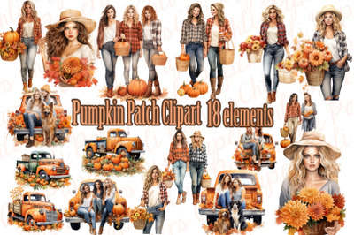 Pumpkin clipart,Pumpkin Truck Png,Country Girls Png,Autumn Harvest Png