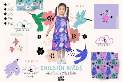 Childish Birds Graphic Collection