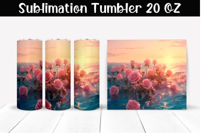 Fantastic explosion of colors Sublimation Tumbler Wrap 20 oz