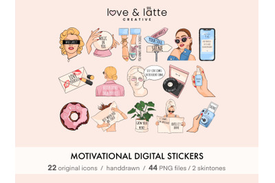 Goodnotes stickers, digital stickers,