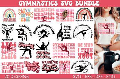 Gymnastics SVG Bundle PNG Sublimation