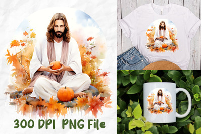 Jesus Christ Pray Meditate Calm Pumpkin