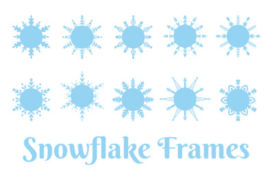Winter Snowflake Frames