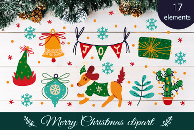 Merry Christmas and Happy New Year SVG clipart