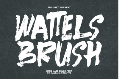 Wattels Brush Handmade Font