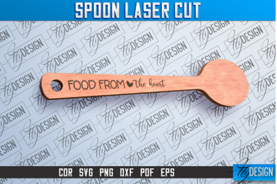 Spoon Laser Cut SVG Design | Kitchen Design | Home SVG v.1