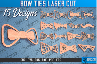 Bow Ties Laser Cut |Laser Cut SVG Design | CNC files