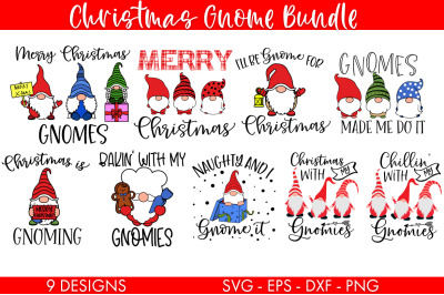 Funny Gnome Christmas SVG Bundle Sublimation