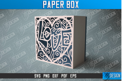 Paper Box SVG | Paper Cut SVG | Home Design