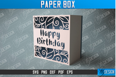 Paper Box SVG | Paper Cut SVG | Home Design