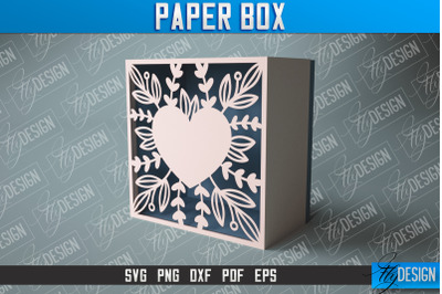 Paper Box SVG | Paper Cut SVG | Home Design