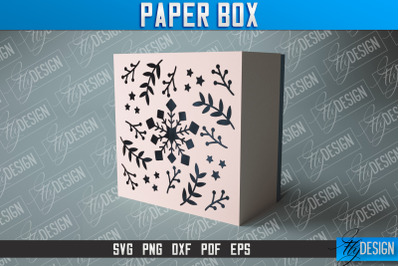 Paper Box SVG | Paper Cut SVG | Home Design