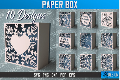 Paper Box SVG | Paper Cut SVG | Home Design