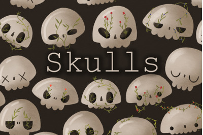 Skull and Halloween