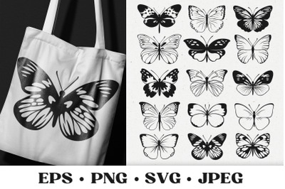 Butterfly Svg Butterfly Png Clipart Butterfly Silhouette